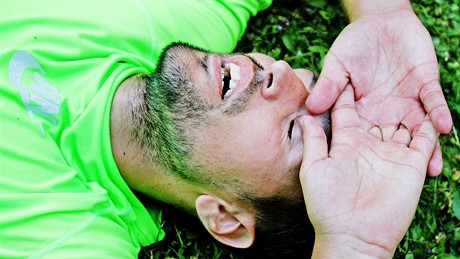 Trénink na maraton v oboe Hvzda - vyerpání po bhu na 20 km