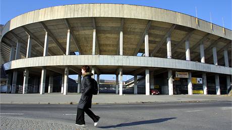 Strahovsk stadion v Praze.