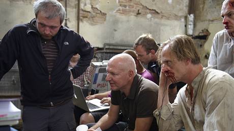 Z natá�ení filmu Lidice, v�znice Mladá Boleslav  - �estý den