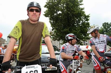 Fotoreportér olomoucké redakce MF DNES Petr Janeek na startu závodu Bobr Bike.