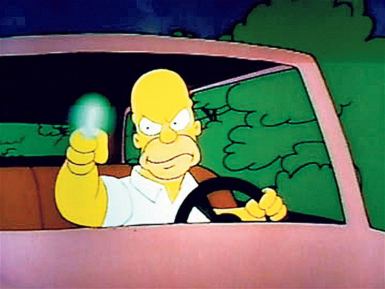Popleta Homer Simpson ve znlce seriálu omylem vynese jaderné palivo.