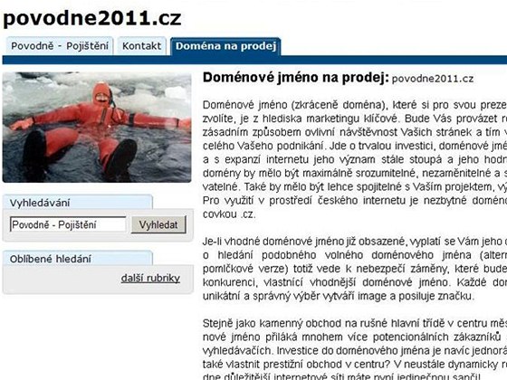 Web povodne 2011.cz