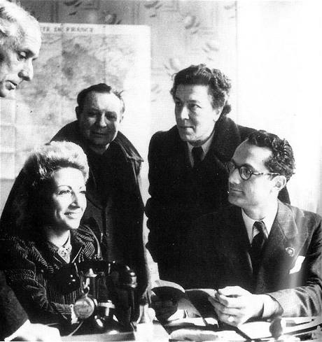 Max Ernst, Jacqueline Lamba Breton, Andr Masson, Andr Breton a Varian Fry v Marseille