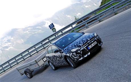 Ford Focus pi testovn v Alpch