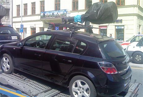 Google auta odjd na Slovensko (foceno mobilnm telefonem)