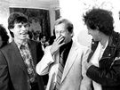 lenov Rolling Stones se setkali s prezidentem Vclavem Havlem. Ten je do...