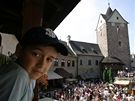 Slavnosti na hrad� Loket nav�t�vilo b�hem v�kendu na p�t tis�c lid�. 