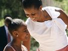 První dáma USA Michelle Obamová s dcerou na dovolené ve panlsku