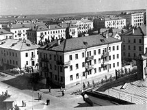 Leninsk (dnen Bajkonur) v letech 1950 a 1960