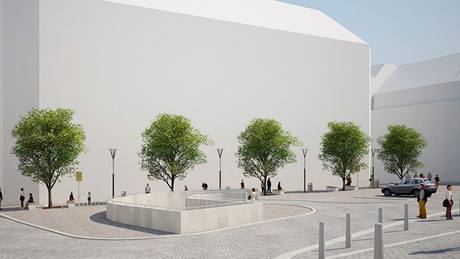 Vizaulizace nové podoby Zelného trhu v Brn