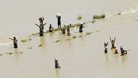 Záplavy v Pákistánu. (11. srpna 2010)