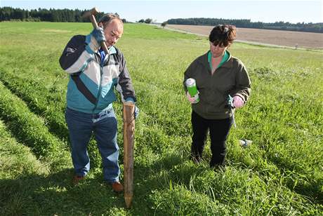 Pachové ohradníky, které chrání idie i zv, lemují na Vysoin u padesát kilometr silnic