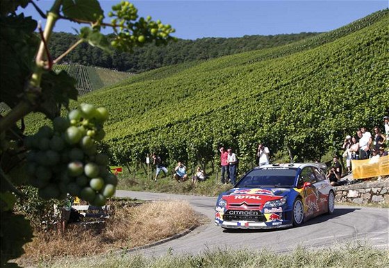 Sebastien Loeb na trati Nmecké rallye