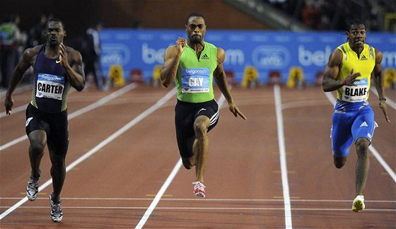 Americký sprinter Tyson Gay (uprosted) je nejrychlejím muem sezony.
