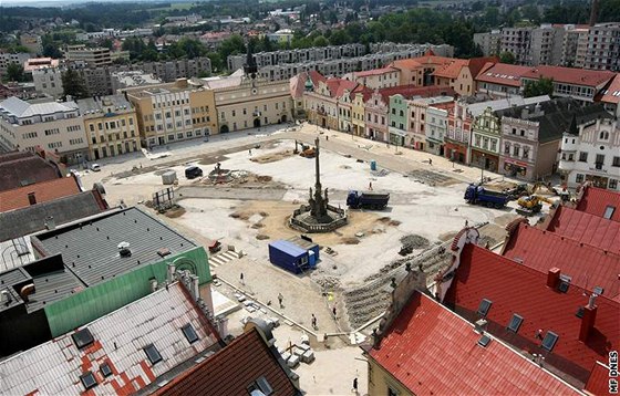 Rekonstrukce námstí v Havlíkov Brod.