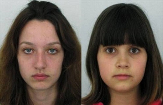 Dv poheované dívky, které odely z psychiatrie. Patnáctiletá Nicole Staová a dvanáctiletá Zuzana Vlímková.