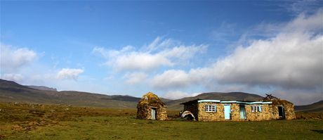 Afrika, Lesotho, horsk staven v leshotskm krlovstv