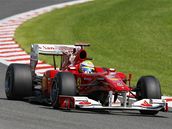 Brazilec Felippe Massa ze stje Ferrari pi kvalifikaci na Velkou cenu Belgie.