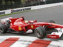 Felipe Massa s ferrari pi Velk cen Belgie.