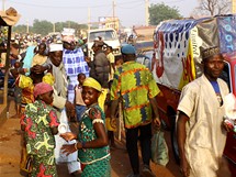 Afrika, Benin, ruch trhu