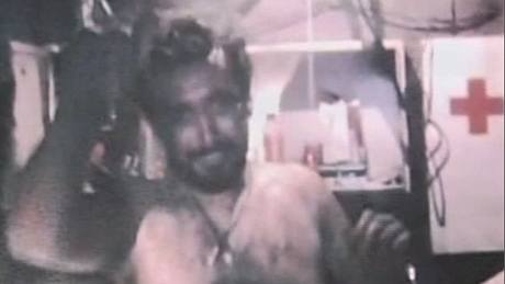 Zábr z videa, které natoili v podzemí uvzení chiltí horníci (26. srpna 2010)