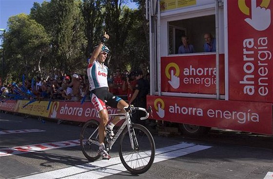 Philippe Gilbert, vítz 3. etapy cyklistické Vuelty