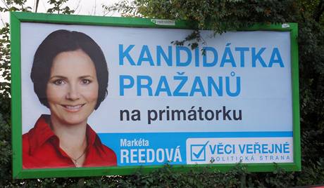 Billboard Vc veejnch ped volbami v Praze na podzim 2010-