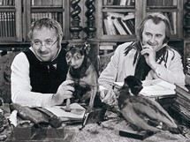 Ji Sovk (vpravo) a Miroslav Hornek v serilu Byli jednou dva psai
