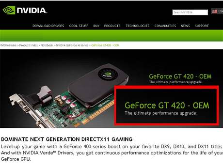 GeForce GT 420