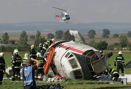 Zchrani zasahuj u simulovan leteck nehody na letiti v Olomouci - Needn.