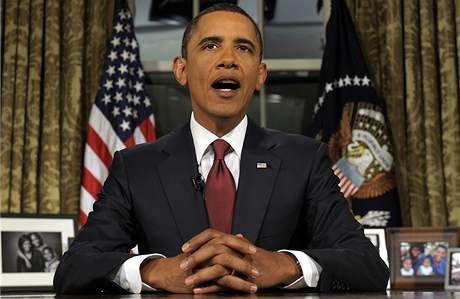 Barack Obama hovoil z Oválné pracovny podruhé
