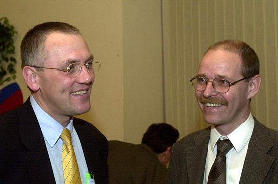 Pavel Severa (vlevo) a Jaroslav Kopiva na archivním snímku