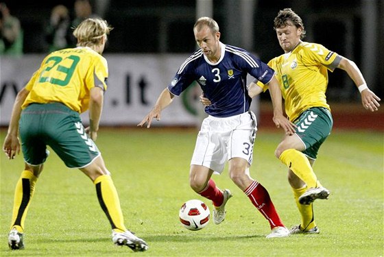 Fotbalisté Litvy pedvedli proti Skotsku solidní výkon.
