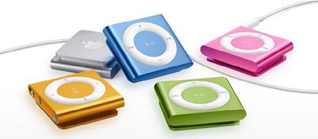 Nové přehrávače iPod shuffle