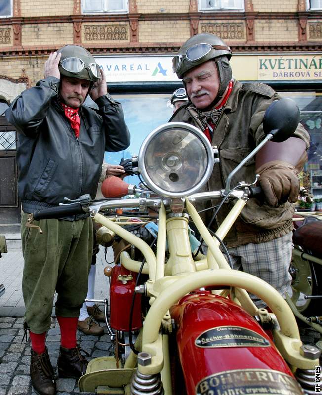 Nejdelí motorky svta echie - Böhmerland na srazu v Krásné Líp