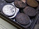 Sbírka mincí na výstav v Letanech.