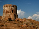 Korsika. Janovská strání v na vrcholu Capo Rosso