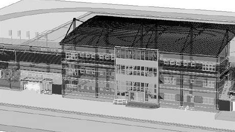Vizualizace nového stadionu v Ústí nad Labem