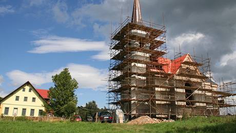 Oprava kaple sv. Anny v Kun�in� Vsi