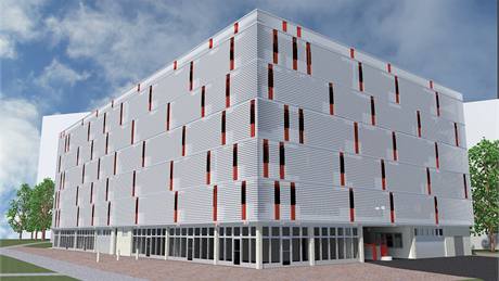 Takto by ml nový parkovací dm pro 400 aut, který by ml vyrst v Ostrav-Porub. Místní jsou ale proti.