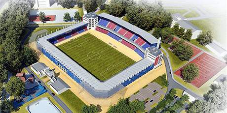 Studie pestavby stadionu ve truncovch sadech v Plzni na ryze fotbalov