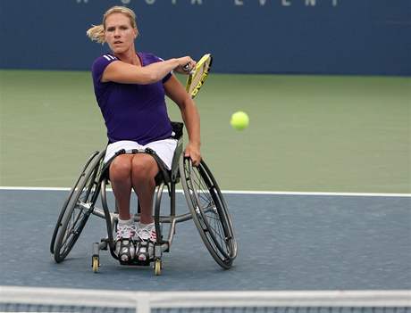 Nizozemská handicapovaná tenistka Esther Vergeerová.