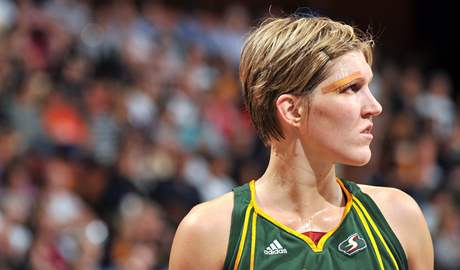 Jana Veselá v dresu Seattle Storm