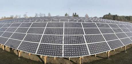 U Rájeka by mla do listopadu vyrst nová solární elektrárna. Ilustraní foto
