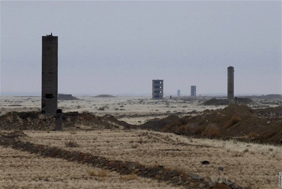 Bývalá sovtská jaderná stelnice v Kazachstánu Semipalatinsk
