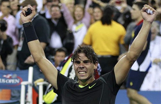 Rafael Nadal slaví triumf na US Open 2010