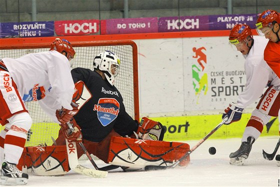 Trénink hokejist HC Mountfield eské Budjovice. 