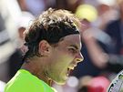 Rafael Nadal postoupil do finále US Open. Vítzství si náleit uívá.