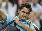 Roger Federer se louí po poráce s Djokoviem v semifinále US Open