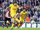 NEDAL. Tomá Rosický z Arsenalu nepromuje penaltu v zápase proti Sunderlandu.